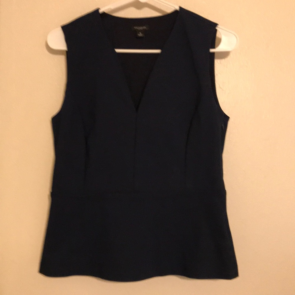 Navy Ann Taylor dress shirt